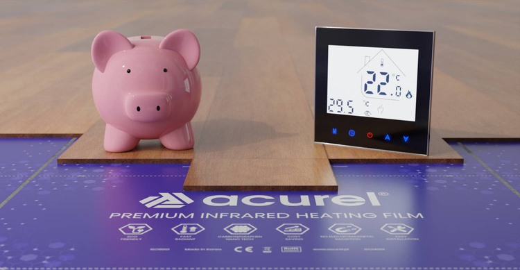 Folia grzewcza Acurel AC310P 5m² szer. 100cm 80W/m² z termostatem WiFi AD134C