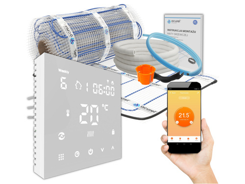 Mata grzewcza Acurel AC-MAT 1m² szer. 50cm 160W/m² z termostatem WiFi AD122