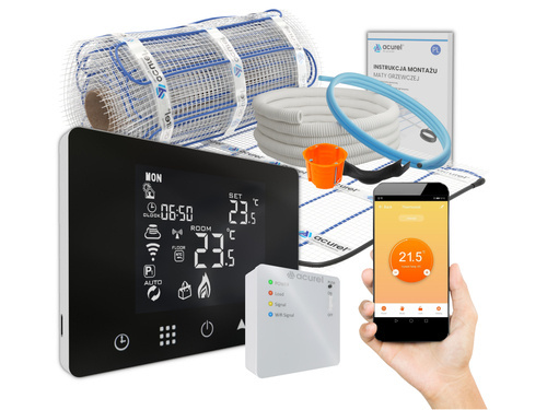 Mata grzewcza Acurel AC-MAT 1m² szer. 50cm 160W/m² z termostatem WiFi AD116C