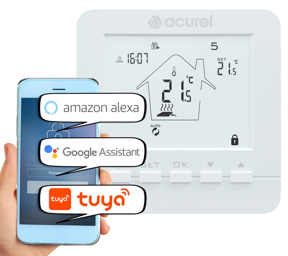 Mata grzewcza Acurel AC-MAT 12m² szer. 50cm 160W/m² z termostatem WiFi AD112