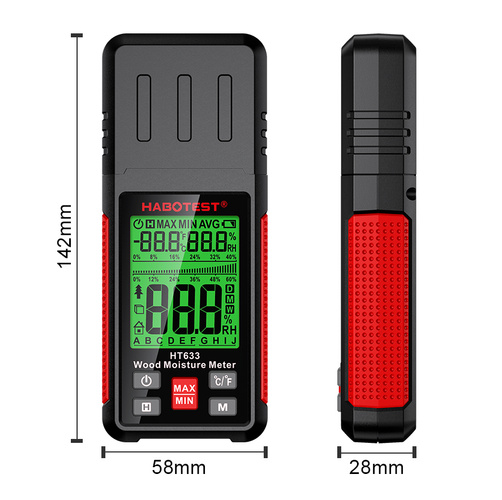 Miernik Wilgotności Drewna, Betonu, Materiałów HT633