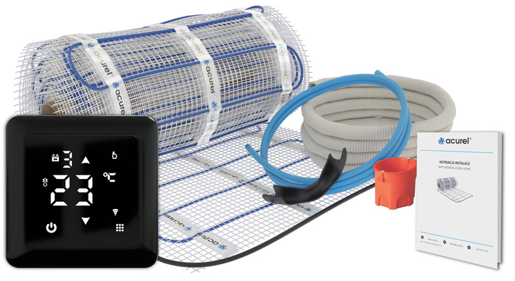 Mata grzewcza Acurel AC-MAT 4m² szer. 50cm 160W/m² z termostatem AD137C-WIFI