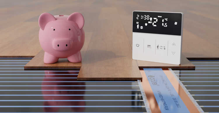 Folia grzewcza Acurel AC305T 13m² szer. 50cm 140W/m² z termostatem WiFi AD139C