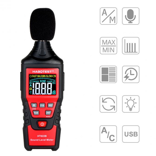 Sonometr Decybelomierz - 30-130dB HT622B