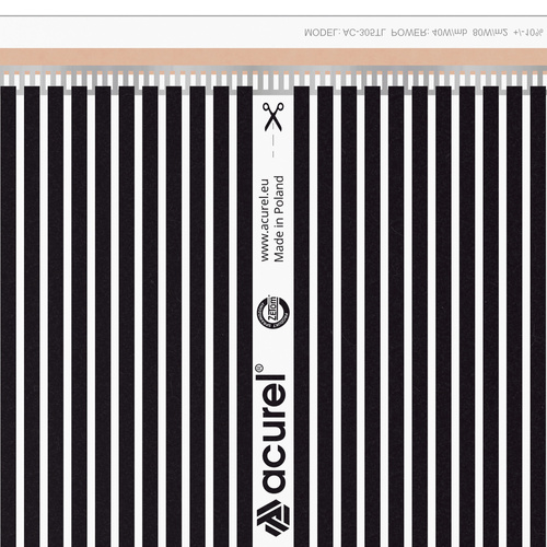 Folia grzewcza AC-305TL szer. 50 cm 40 W/mb (80 W/m²) – 1 mb