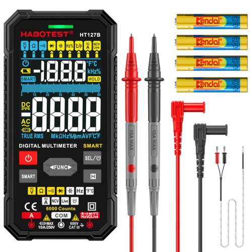 Multimetr True RMS NCV + Termopara HT127B