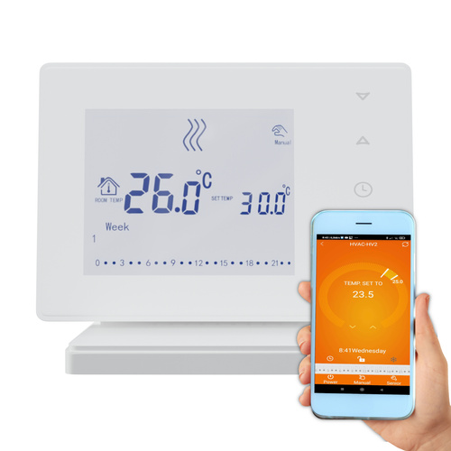 Termostat bezprzewodowy AD118 | RF + WI-FI | Smart sterowanie ogrzewaniem