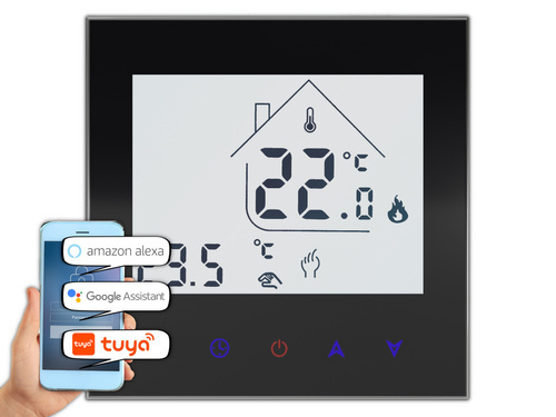 Termostat elektroniczny programowalny AD134C WiFi