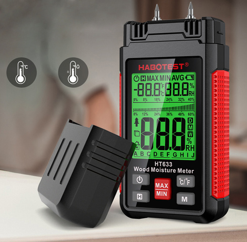 Miernik Wilgotności Drewna, Betonu, Materiałów HT633