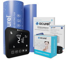 Folia grzewcza Acurel AC310P 6m² szer. 100cm 140W/m² z termostatem pokojowym AD121C