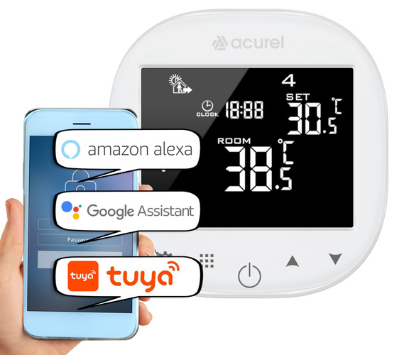 Mata grzewcza Acurel FT-MAT 4.5m² szer. 50cm 160W/m² z termostatem WiFi AD101