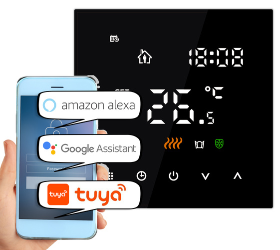 Folia grzewcza AC-310TM szer. 100cm 140W/m² z termostatem AC-TE200B-WIFI - Zestaw 10m²