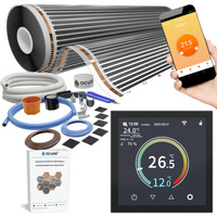 Folia grzewcza AC-310TL szer. 100cm 80W/m² z termostatem AC-TE001B-WIFI - Zestaw 2m²