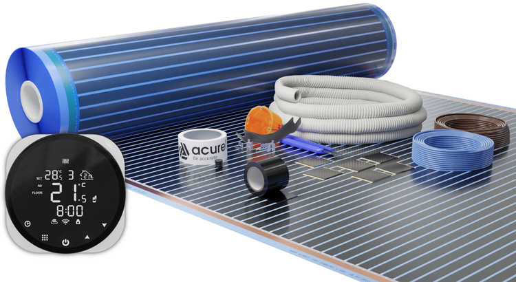 Folia grzewcza Acurel AC310T 5m² szer. 100cm 140W/m² z termostatem WiFi AD136