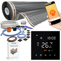 Folia grzewcza AC-310TM szer. 100cm 140W/m² z termostatem AC-TE200B-WIFI - Zestaw 17m²