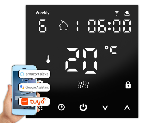 Termostat elektroniczny programowalny AD149C WIFI + KLUCZYK