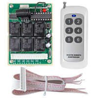 Zestaw: Radiolinia 6-kanałowa (AC-RL06) + Pilot 6-kanałowy 433 MHz