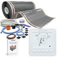 Folia grzewcza AC-305TL szer. 50cm 80W/m² z termostatem AD112A - Zestaw 13m²