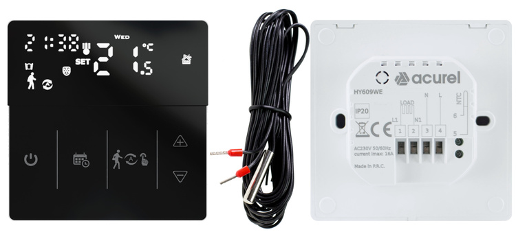 Folia grzewcza AC-305TL szer. 50cm 80W/m² z termostatem AD141C - Zestaw 33m²