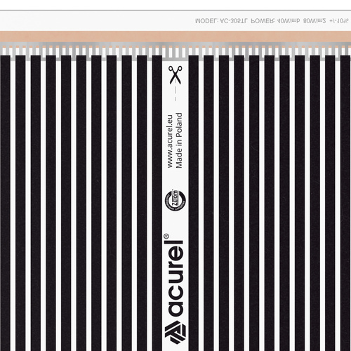 Folia grzewcza AC-310TM szer. 100cm 140W/m² z termostatem AC-TE001B - Zestaw 20m²