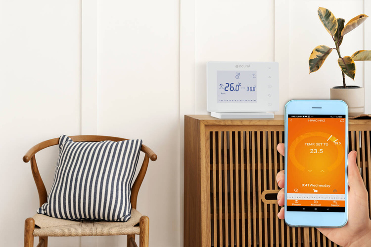 Acurel AD117 – listwa sterująca ogrzewaniem podłogowym 230V, 8 stref