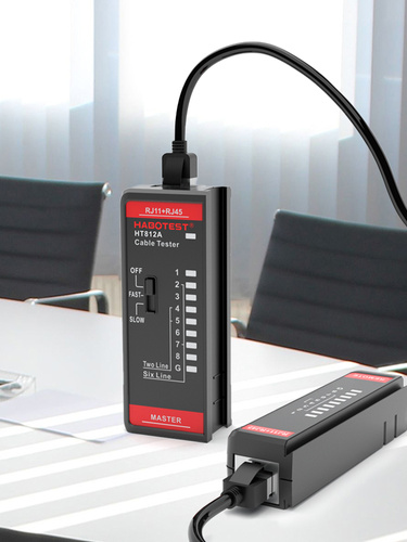 Tester Kabli Przewodów Sieciowych RJ11, RJ45, LAN HT812A