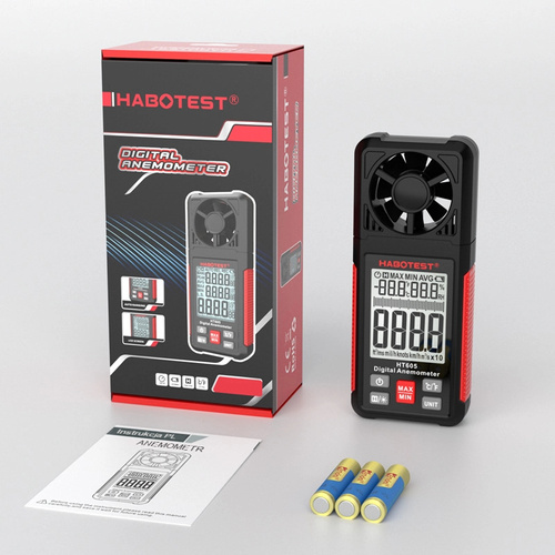 Anemometr Wiatromierz, Miernik Przepływu Powietrza HT605