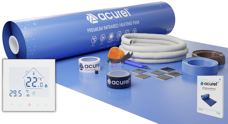 Folia grzewcza Acurel AC310P 3m² szer. 100cm 80W/m² z termostatem WiFi AD134