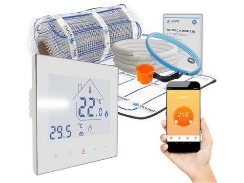 Mata grzewcza Acurel FT-MAT 4m² szer. 50cm 160W/m² z termostatem WiFi AD134