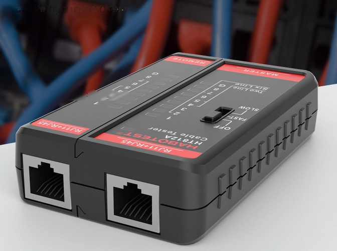 Tester Kabli Przewodów Sieciowych RJ11, RJ45, LAN HT812A