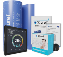 Folia grzewcza Acurel AC310P 6m² szer. 100cm 220W/m² z termostatem WiFi AD001WE WIFI POLSKIE MENU