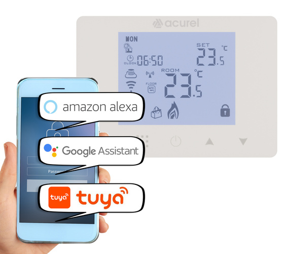 Mata grzewcza Acurel FT-MAT 3.5m² szer. 50cm 160W/m² z termostatem WiFi AD116