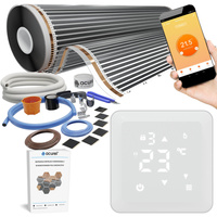 Folia grzewcza AC-310TM szer. 100cm 140W/m² z termostatem AD137 WIFI - Zestaw 8m²