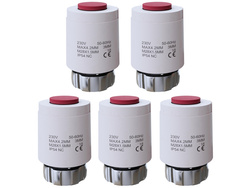 Siłownik termoelektryczny 230V NC M28x1.5 - 5 sztuk