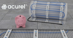 Mata grzewcza Acurel AC-MAT 11m² szer. 50cm 160W/m² z termostatem AC-TE002B