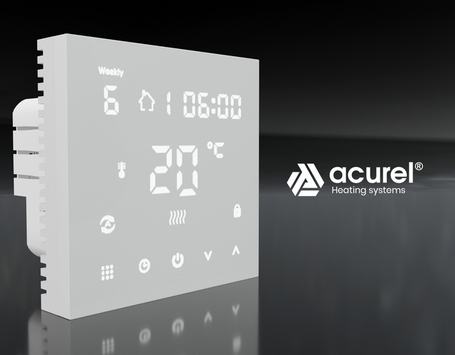 Folia grzewcza Acurel AC305T 11m² szer. 50cm 140W/m² z termostatem  pokojowym AD146