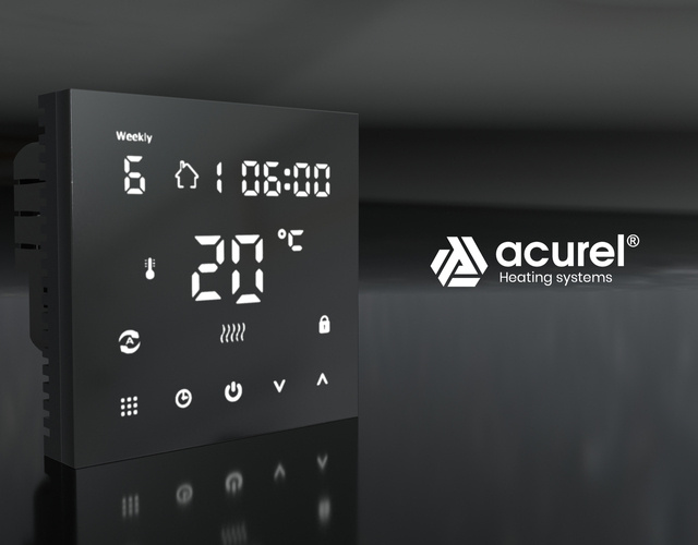 Folia grzewcza Acurel AC305T 15m² szer. 50cm 140W/m² z termostatem  pokojowym AD146C