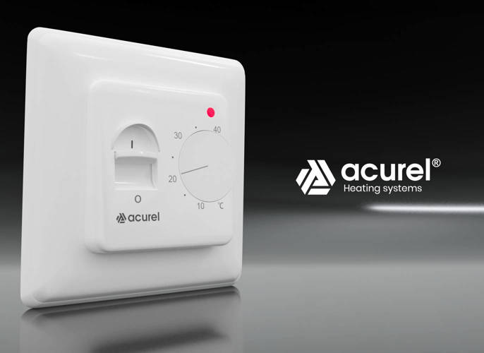Folia grzewcza Acurel AC310T 10m² szer. 100cm 220W/m² z termostatem pokojowym AD132